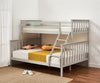 Bunk Bed Wooden Single Top Double Base Bed Pine Frame Children Bedroom Furniture