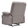 Manual Recliner Armchair PU/Velvet Sofa Reclining Chair with Adjustable Footrest