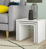 Modern Matte Nest of 3 Coffee Tables Modern Living Room Decor Sofa Side End Kits