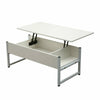 LED Coffee Table Desk Foldable Living Room Lift Up Hidden Storage Bottom Shelf