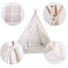 Large Cotton Canvas Kids Teepee Tent Floor Mat Indoor Indian Baby Bed Tipi Gift