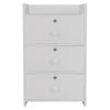 3 Drawers Bedside Table Bedroom Cabinet Storage Night Stand White End Table UK