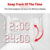 LED Bathroom Mirror with Shaver Socket Clock Demister Touch Sensor 1000 x 600mm