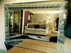 Sparkl Silver Starburst Wall Mirror Frame Glass Living Room Lounge Bedroom 40x60