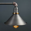 Industrial Retro 3 Way Pendant Light Suspended Metal Ceiling Lamp + LED Bulbs