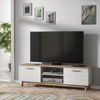 Stylish TV Unit Cabinet TV Stand - Matt Body & Matt White Doors