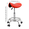 Salon Saddle Stool Swivel Hairdress Beauty Chair Hydraulic Lift Adjustable Seat