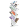 New 9 Tiers Book Shelves Tree Tower Storage Corner Shelving Unit Bookcase