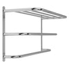 Wall Mounted Triple Chrome Towel Rail Holder Bathroom Holder Storage Rack Shelf