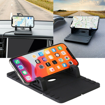 Universal Car Phone Holder Car Phone Cradle Black Mobile Mounts Dash Stand GPS