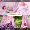 Princess Kid Child Dome Lace Sparkling Star Mosquito Net Mesh Bed Canopy Bedroom