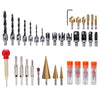35Pcs/Set Wood Drill Bits Set Countersink Hinge Cork Drill Chamfering Tool Kit