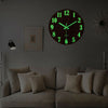 30cm Luminous Wall Clock Glow In The Dark Quartz Open Face Hanging Numeral Clock