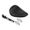 Motorcycle 3'' Spring Solo Bracket Seat For Harley Chopper Bobber Custom Black