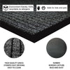 Non Slip Rubber Mat Long Hallway Runner & Door Mats Indoor Outdoor Washable Rugs