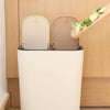 12 Liter Trash Can Rectangle Push-Button Dual Compartment Waste Bin Home Office
