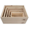 Pine Crate Chest Wooden Storage Box / 5 Sizes / Open Top / For Craft Decoupage