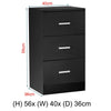 Black Chest of Drawers Bedside Table Cabinets 1 2 3 4 5 Drawer Bedroom Furniture