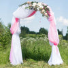Chiffon Fabric Wedding Arch Backdrop Drape Scarf for Bridal Ceremony Party 6M