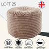 Round Bean Bag Foot Rest Stool Pouffe Living Room Beanbag Ottoman Footstools
