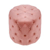 Round Sofa Footstool Ottoman Dressing Table Stool Bedroom Makeup Chair Velvet UK