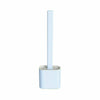 Silicone Toilet Brush With Holder Soft TPR Bathroom Set Cleaning Brush Full Set
