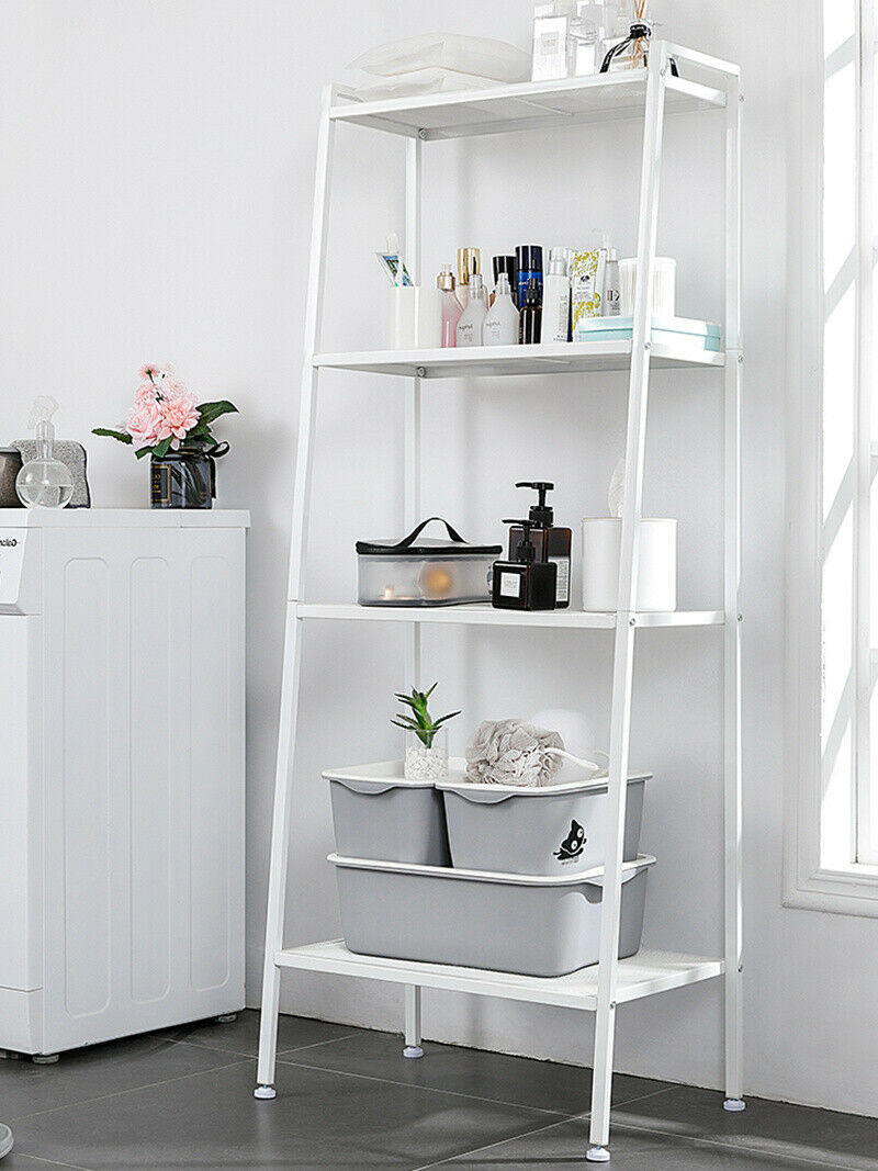 5 Tier Industrial Metal Display Book Storage Shelving Unit Bookcase Bookshelf UK