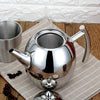 1L Capacity Stainless Steel Teapot Coffee Pot Kettle With Tea Leaf Filter