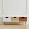 Living Room TV Stand Cabinet 3 Drawer Sideboard Wooden Furniture Living Room