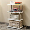 4 Tier Storage Holder Rack Shelf Organizer Shelving Unit Kitchen Bathroom Shelf