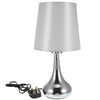 Touch Table Lamp Bedroom Bedside Dimmable Lights Tapered Shade With LED Bulb
