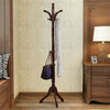 Retro Hall Tree Hat Coat Stand Jacket Clothes Rack Umbrella with Shelves Hooks