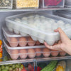 34 Grid Egg Food Container Eggs Refrigerator Storage Box Crisper Clear Portable