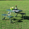 Portable Folding Camping Picnic Table Party Outdoor Garden Chair Stools Set