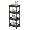 Narrow Slim Kitchen Storage Trolley Fruit Vegetable Gap Rack Basket Shelf Cart