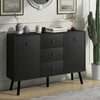 Modern 47" Sideboard Buffet Storage Cabinet Console Table 2 Doors 3 Drawers Home