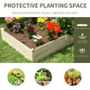 4FT Large Wooden Raised Garden Planting Bed Vegetable Flower Plants Planter Box