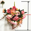 13 Heads Silk Peony Artificial Flowers Peony Wedding Bouquet Home Party Decor