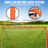 6'x6' Lacrosse Goal Net Folding Backyard Lacrosse Training Equipment Steel