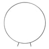 2M Wedding Balloon Arch Round Hoop Backdrop Flower Display Stand Frame Black