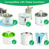 8Pc Pet Flower Style Fountain Filter For Automatic Cat Dog Water Drinking Supply