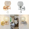 2PCS Chrome Crystal LED Wall Light Lamp Bedroom Living Room Home Decor NEW UK