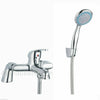 Luxury Bathroom Chrome Sink Bath Filler Tap Shower Mixer Taps with Hand Held