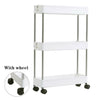 Slide Out Kitchen Storage Rack Bathroom Slim Organiser Basket Shelves on Wheels