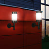 2X Stainless Steel Solar LED Wall Lights Fence Door Security Lamp Outdoor Garden