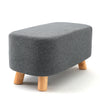 Solid Wood Legs Footstool Living Room Foot Rest Stool Pouffe Ottoman Chair Stool