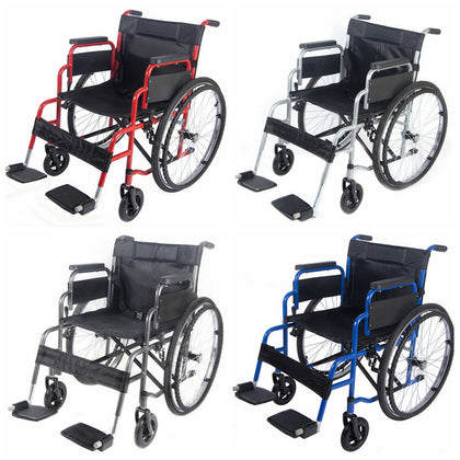 AID Wheelchair Footrest Self Propell Folding Lightweight Transit Travel Comfort