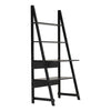 Black Ladder Computer Desk with Shelves Corner PC Table Workstation Home Office
