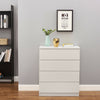 MODERN - White Chest Of Drawers Bedroom Furniture Storage Bedside 2-6 Draws UK