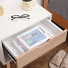 Wooden Bedside Table with Drawer Nightstand Cabinet Storage Bedroom Furniture